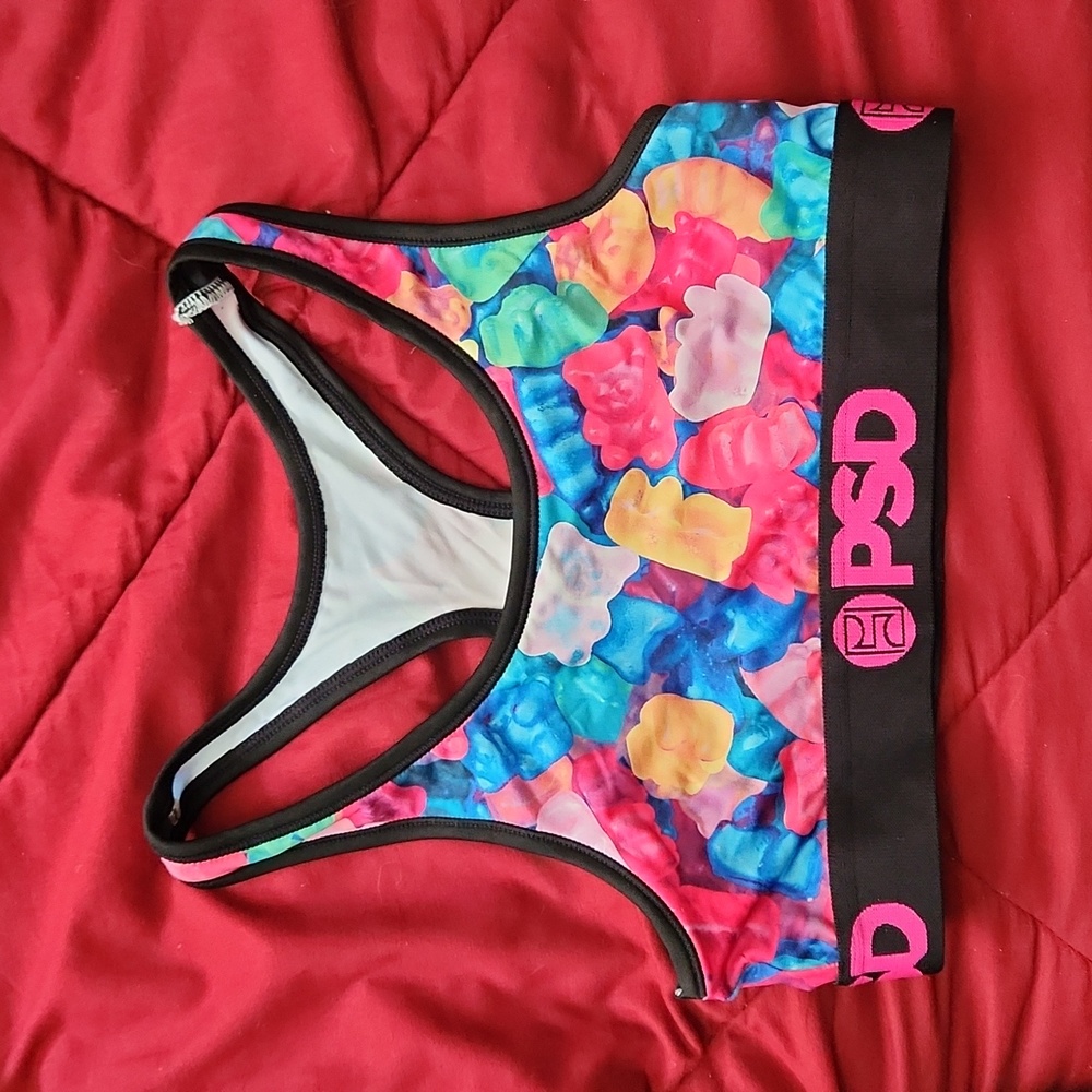 PSD Underwear Gummy Bears Sports Bra size Small NWOT